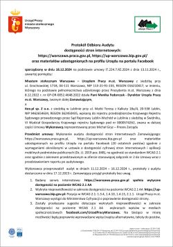Referencje Protokół odbioru Urzędu Pracy m.st. Warszawy