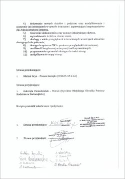 Referencje MOPR Świnoujście protokół zdawczo odbiorczy