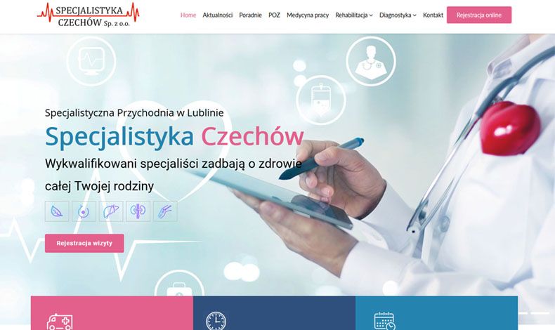 strona internetowa Specjalistyka Czechów Lublin