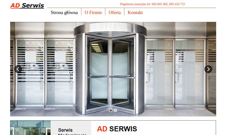 strona internetowa AD-Serwis