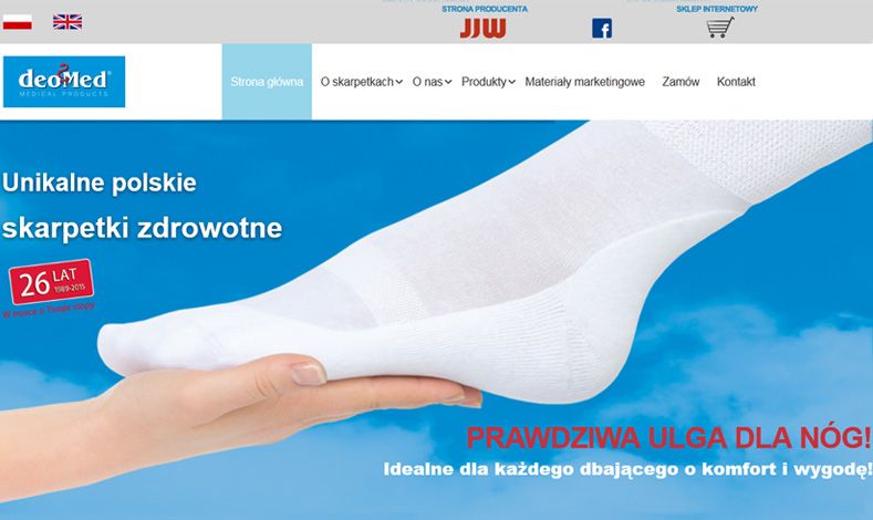 strona internetowa JJW Sp. Jawna DEOMED®