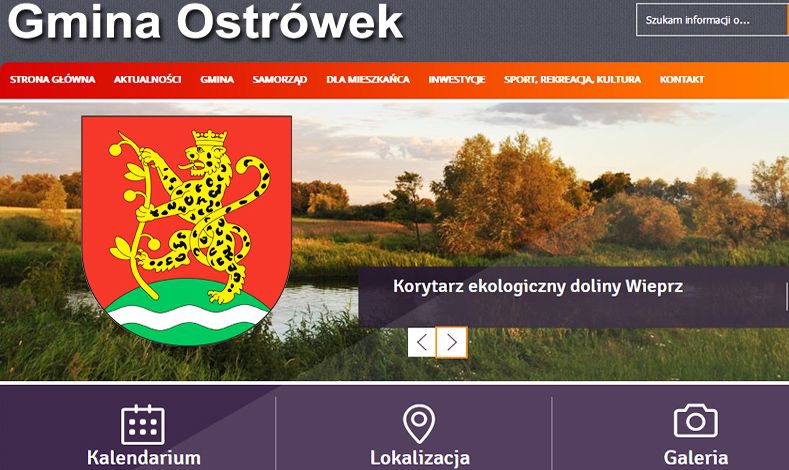 strona internetowa Urząd Gminy Ostrówek