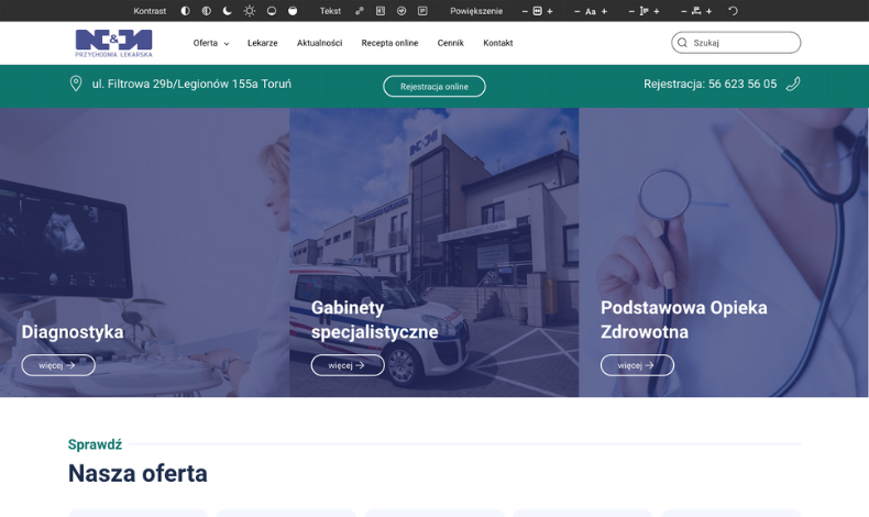 strona internetowa Przychodnia Lekarska Nowak & Nowak