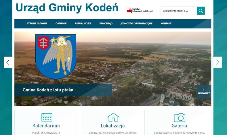 strona internetowa Urząd Gminy Kodeń